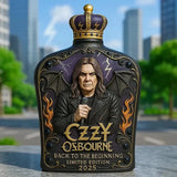 Limited Edition Whiskey Decanter with Ozzy Osbourne Relief - 5